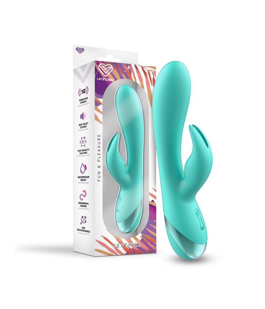 vibromasseur Pertes USB Celeste