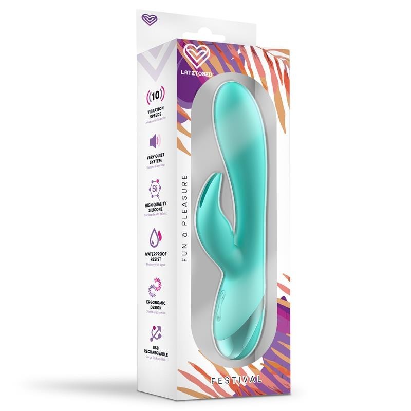 vibromasseur Pertes USB Celeste