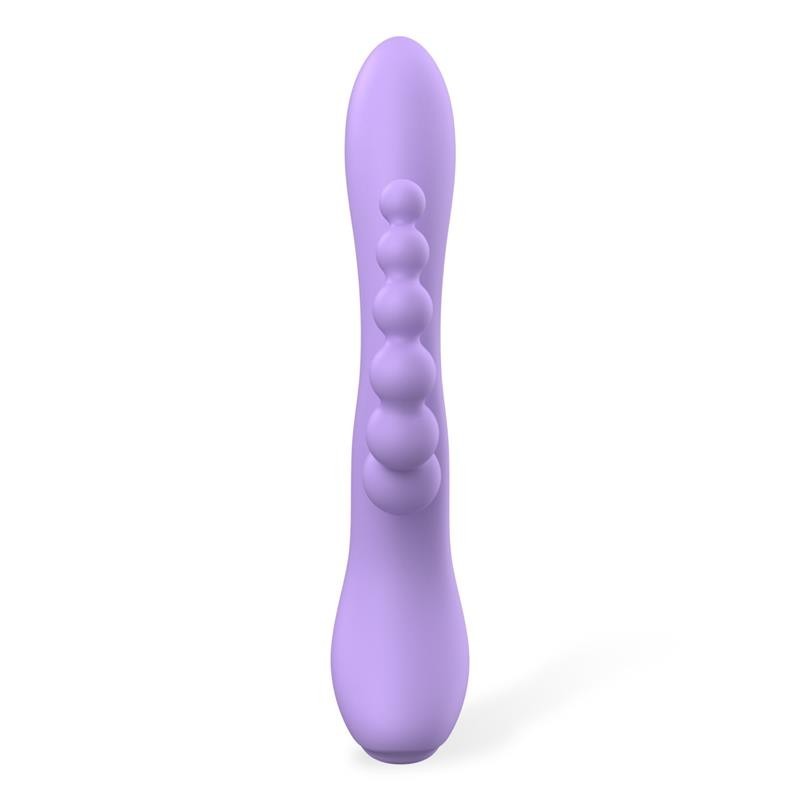 Lindsaet vibromasseur avec Chaîne Anale Silicone Liquide Unibody Flexible 2 Moteurs