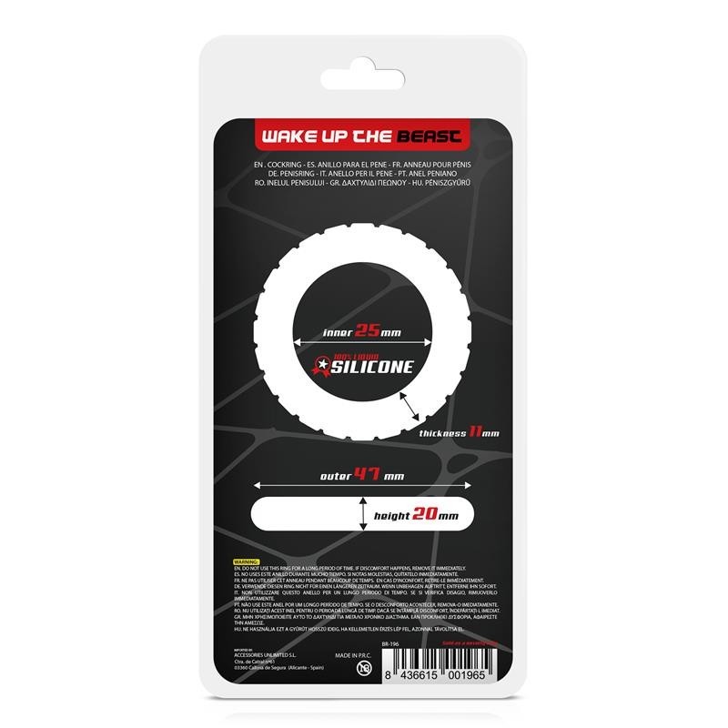 Anneau à pénis Turbine silicone Liquide 25 mm