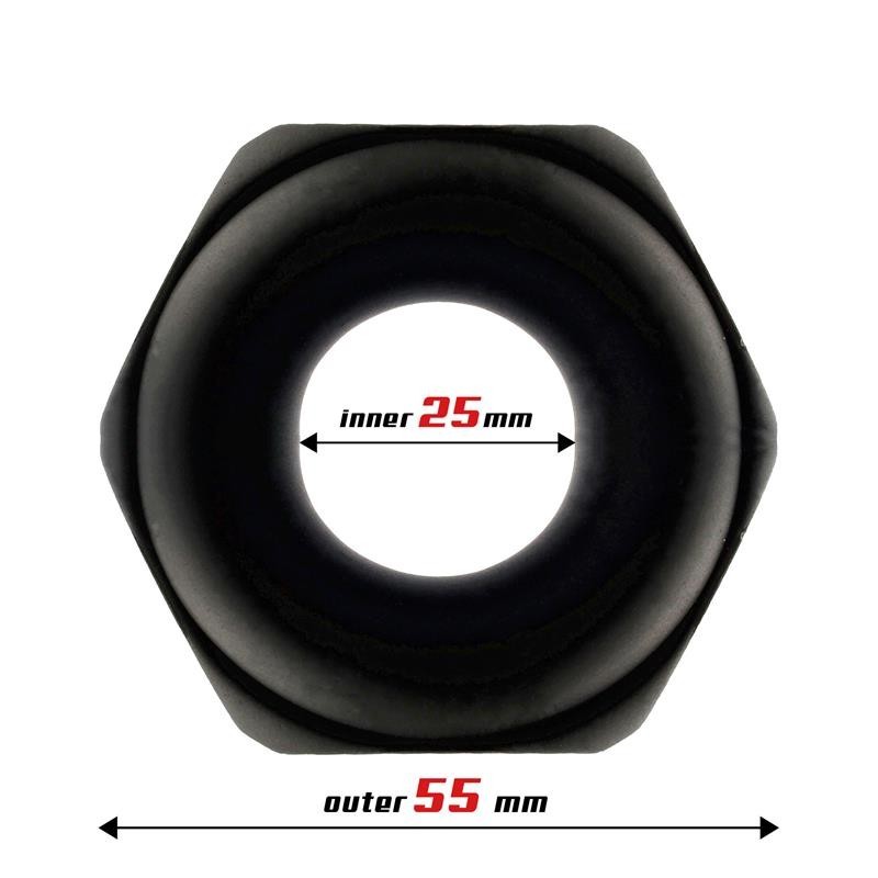 Anneau écrou pour pénis silicone Liquide 25 mm