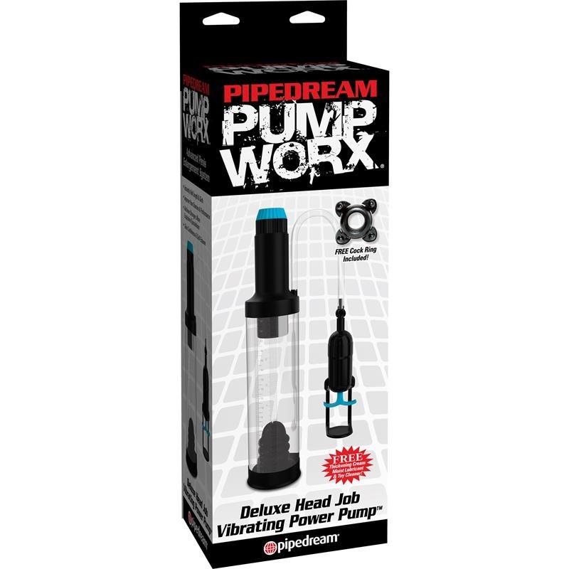 Pump Worx suceur Vibromasseur Deluxe Head Job Couleur Noir