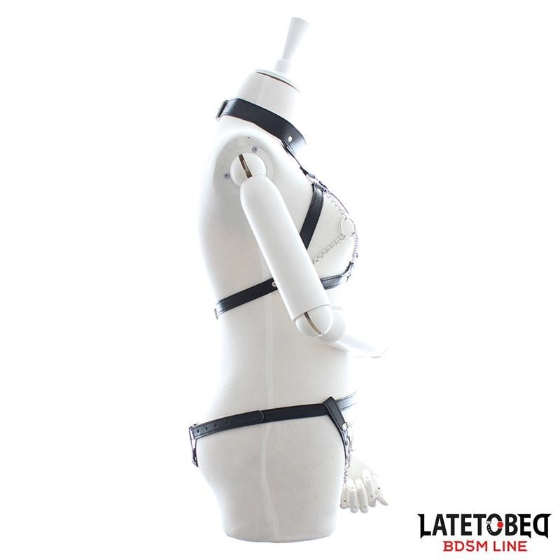 ensemble soutien-gorge et culotte Bondage avec chaines