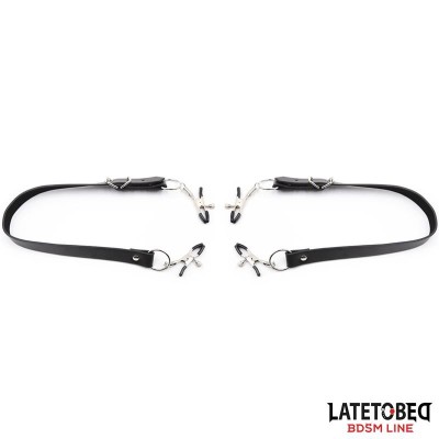 laisses de Bondage pour jambes avec pinces pour Clitoris