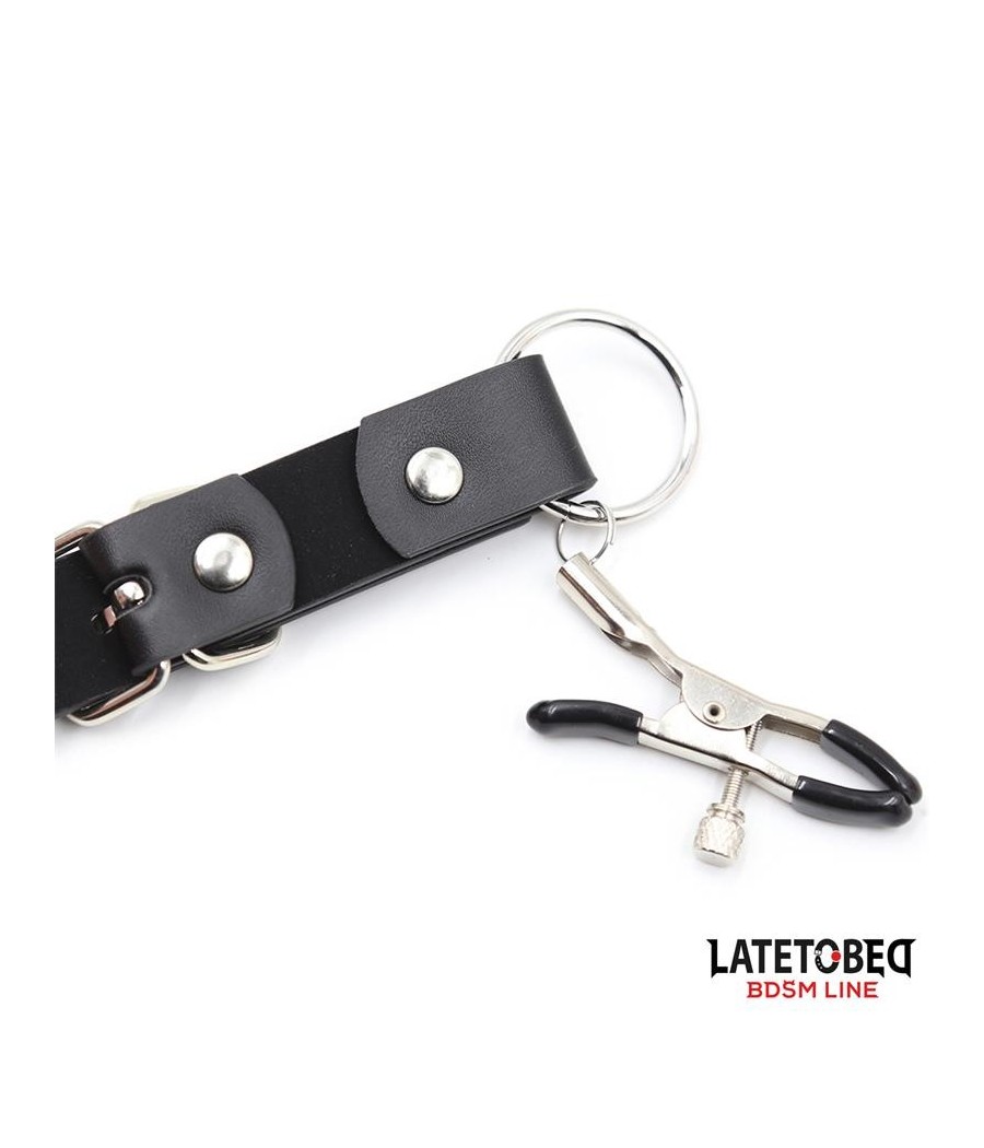 laisses de Bondage pour jambes avec pinces pour Clitoris