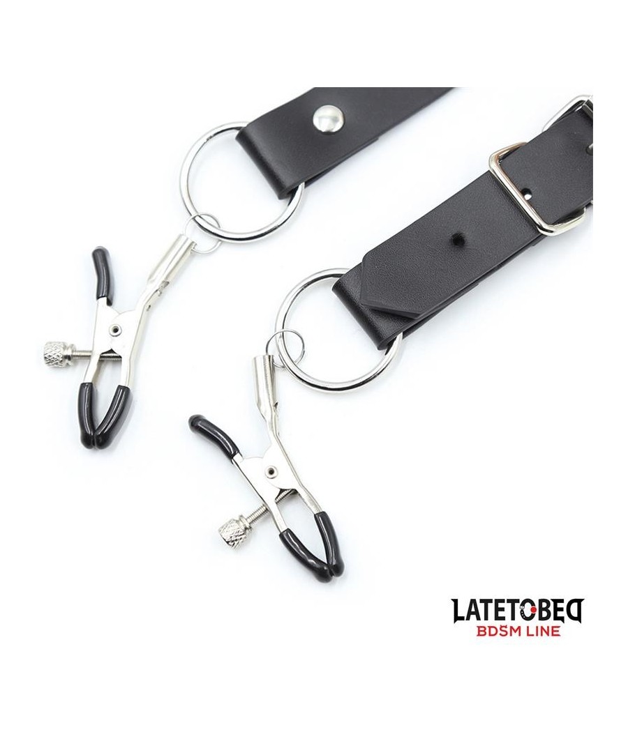 laisses de Bondage pour jambes avec pinces pour Clitoris