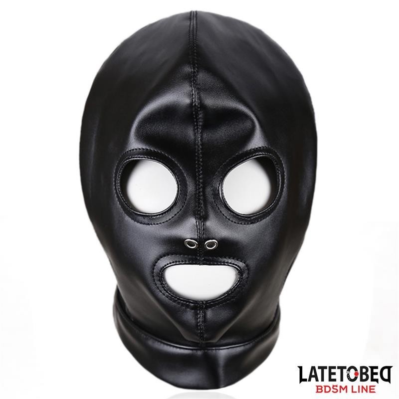 masque de soumission avec laisses Traseras reglable