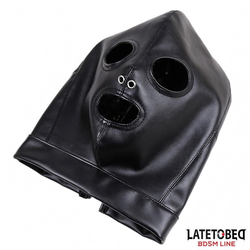 masque de soumission avec laisses Traseras reglable