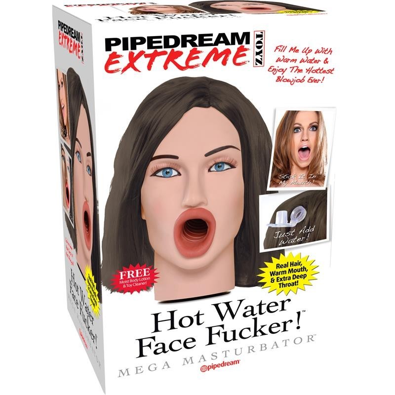 Pipedream Extreme Toyz masturbateur base eau chaude Hot Water Face Fucker ! Morena