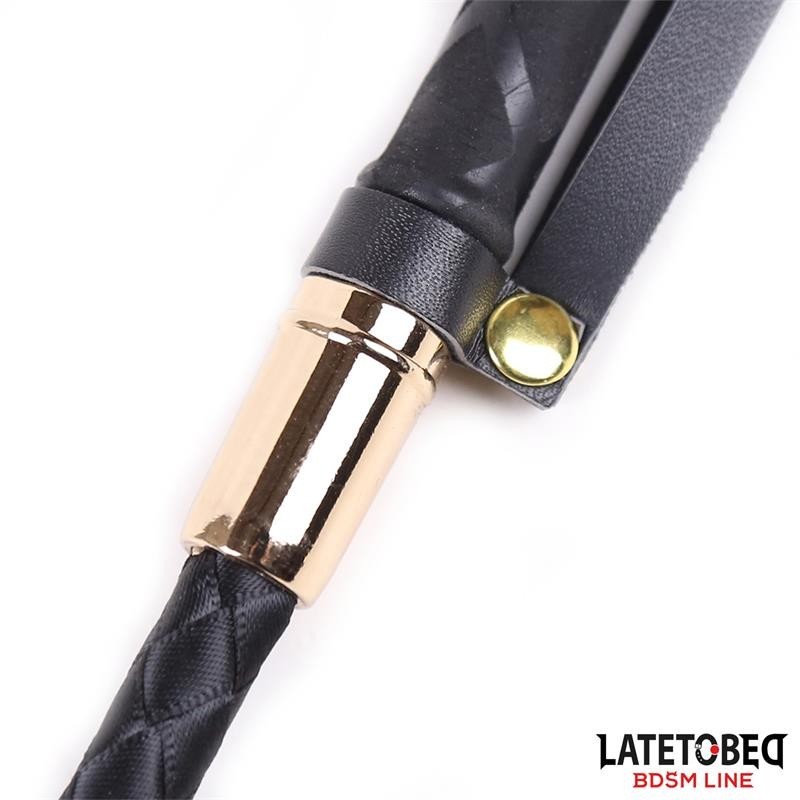 cravache Classique Noir et dorée 55 cm