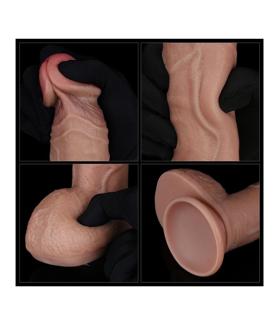 Gode double couche silicone 9