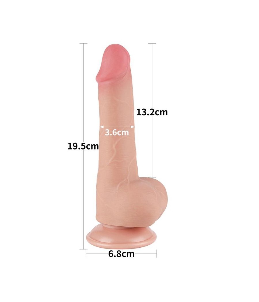 Gode Double Couche peau glissante 7.5