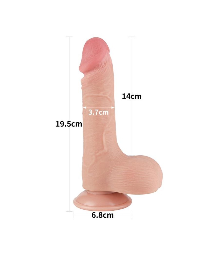 Gode Double Couche peau glissante 7.5