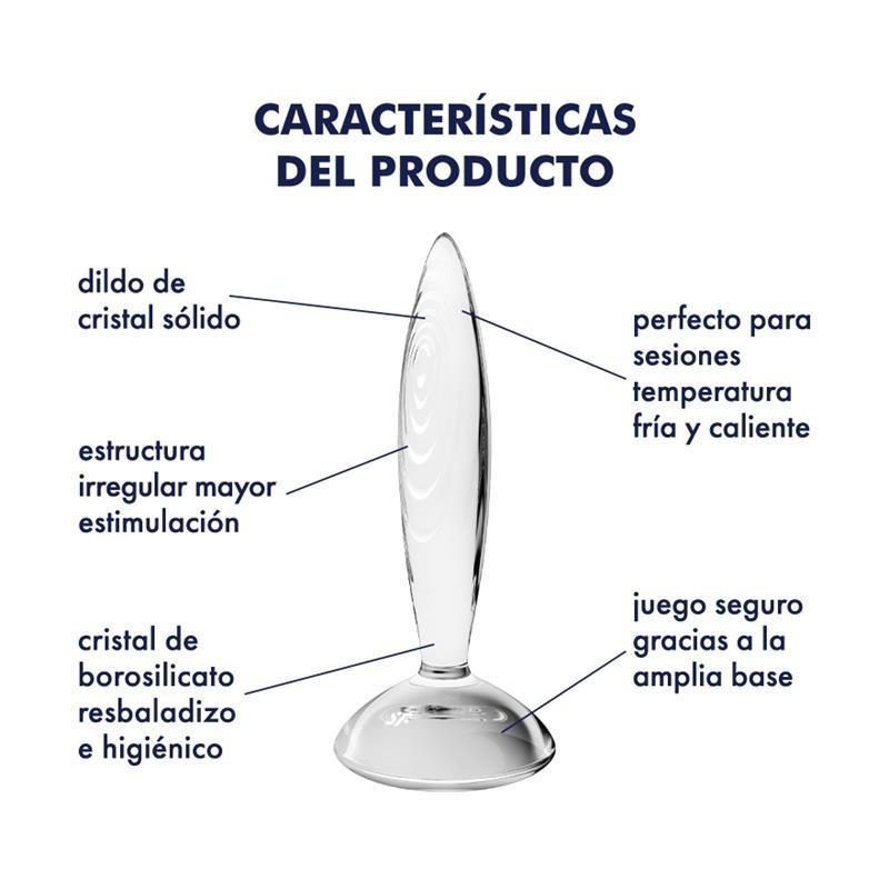 Plug Anal Cristal Étincelant Chaud et Froid Transparent
