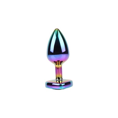Plug Anal Rainbow Heart Gem Taille S