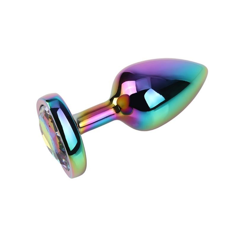 Plug Anal Rainbow Heart Gem Taille S