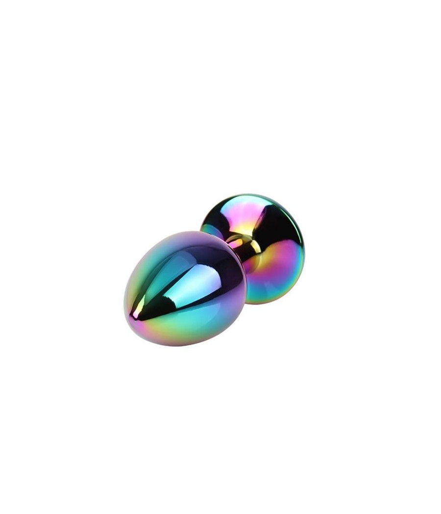 Rainbow Gem Plug Anal multicouleure avec pierre taille S