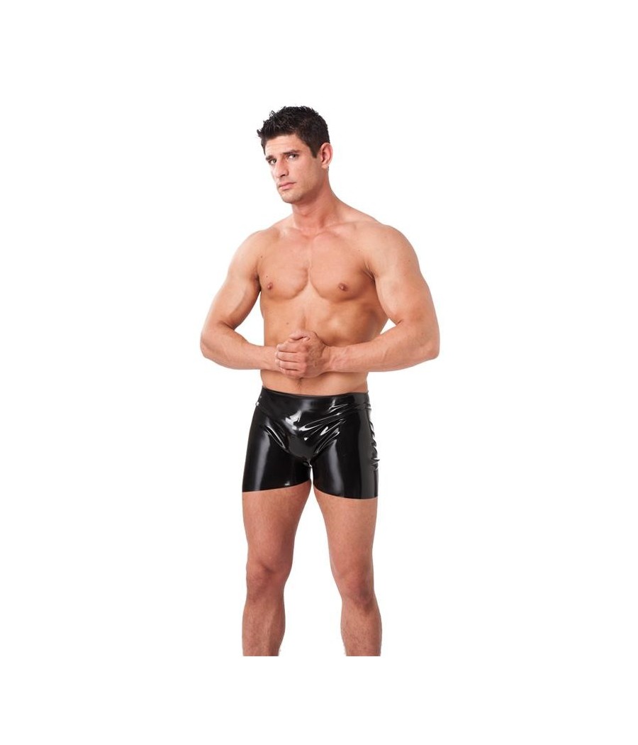 boxer ouverts latex noir