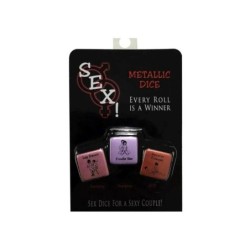 Jeu de Dés métalliques Sex!