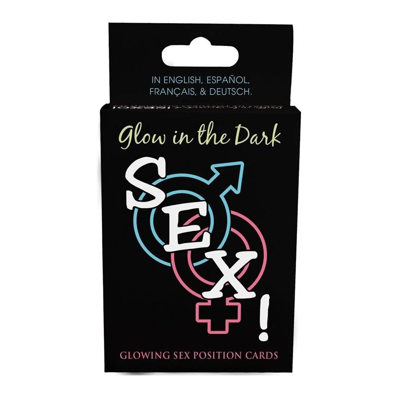 Jeu de Cartes brillant in the Dark Sex! Cartes Brillan en la Oscuridad