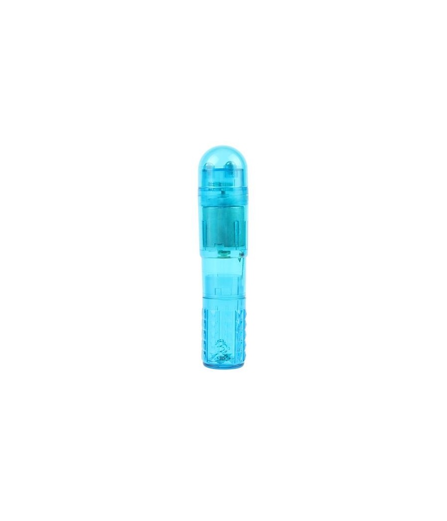 Mini Vibromasseur 3 tetes Bleu