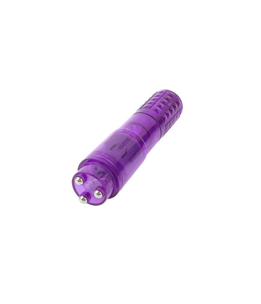 Mini Vibromasseur 3 tetes mauve