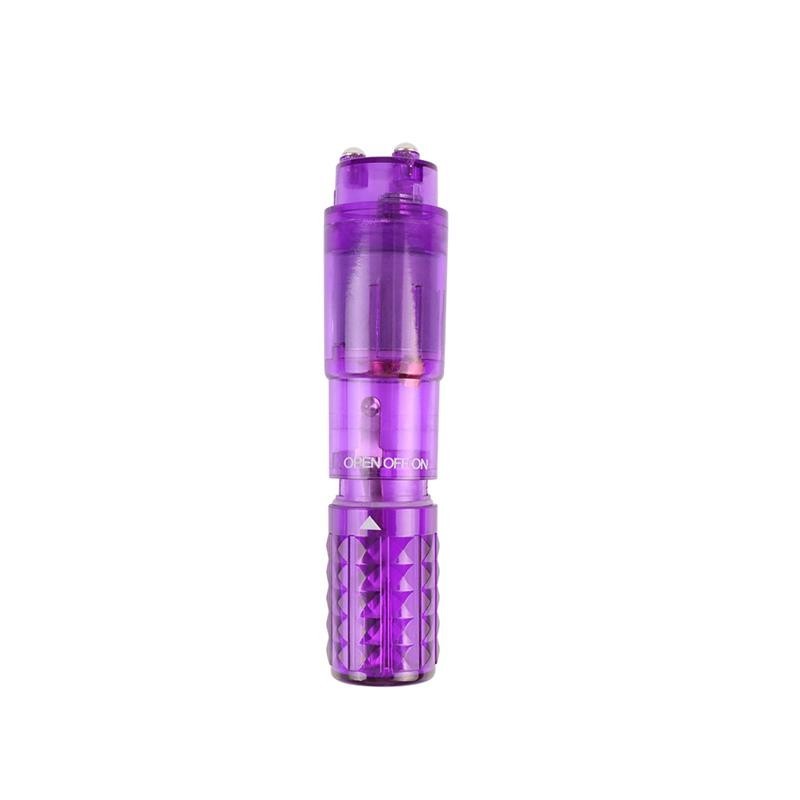 Mini Vibromasseur 3 tetes mauve
