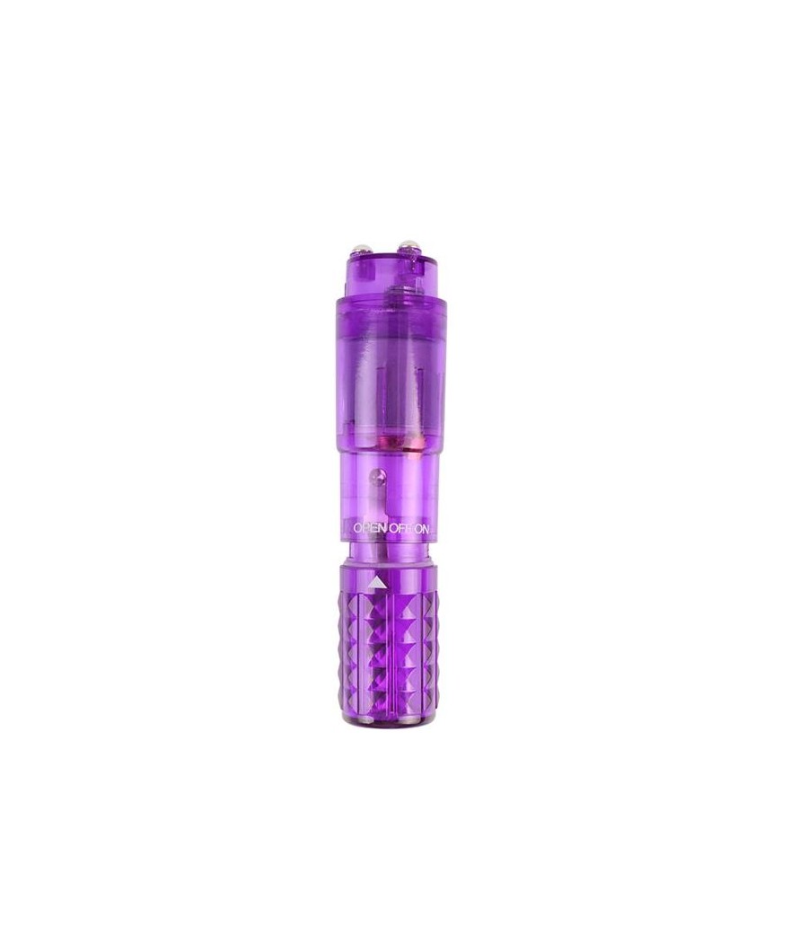 Mini Vibromasseur 3 tetes mauve