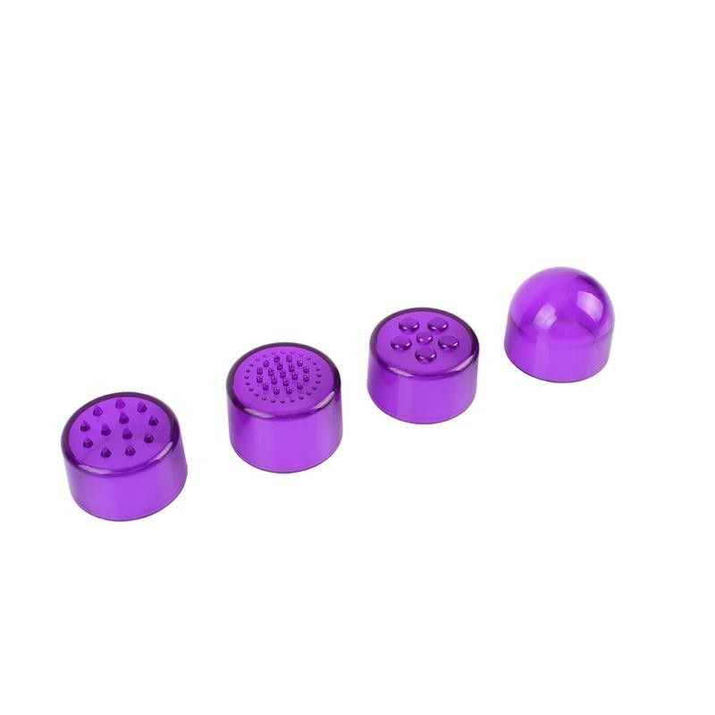Mini Vibromasseur 3 tetes mauve