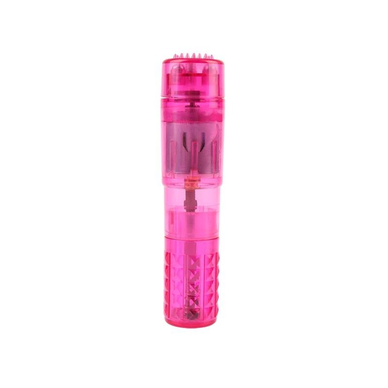 Mini Vibromasseur 3 tetes Rose