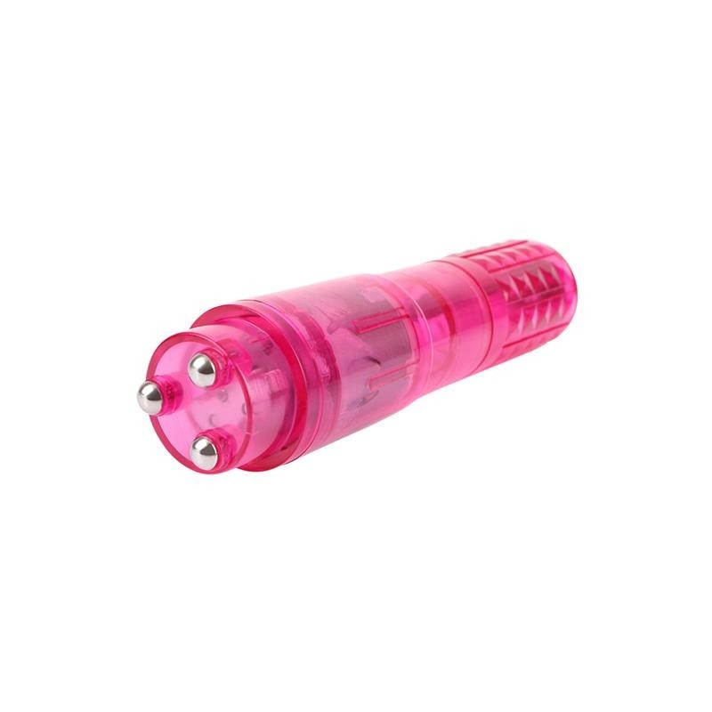 Mini Vibromasseur 3 tetes Rose