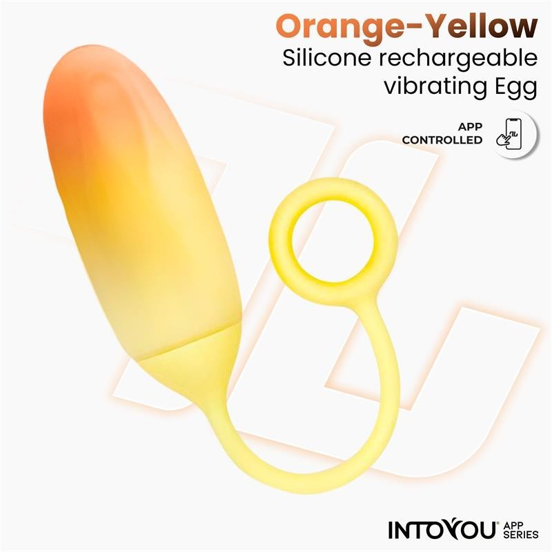 oeuf avec APP silicone Double couche jaune/orange