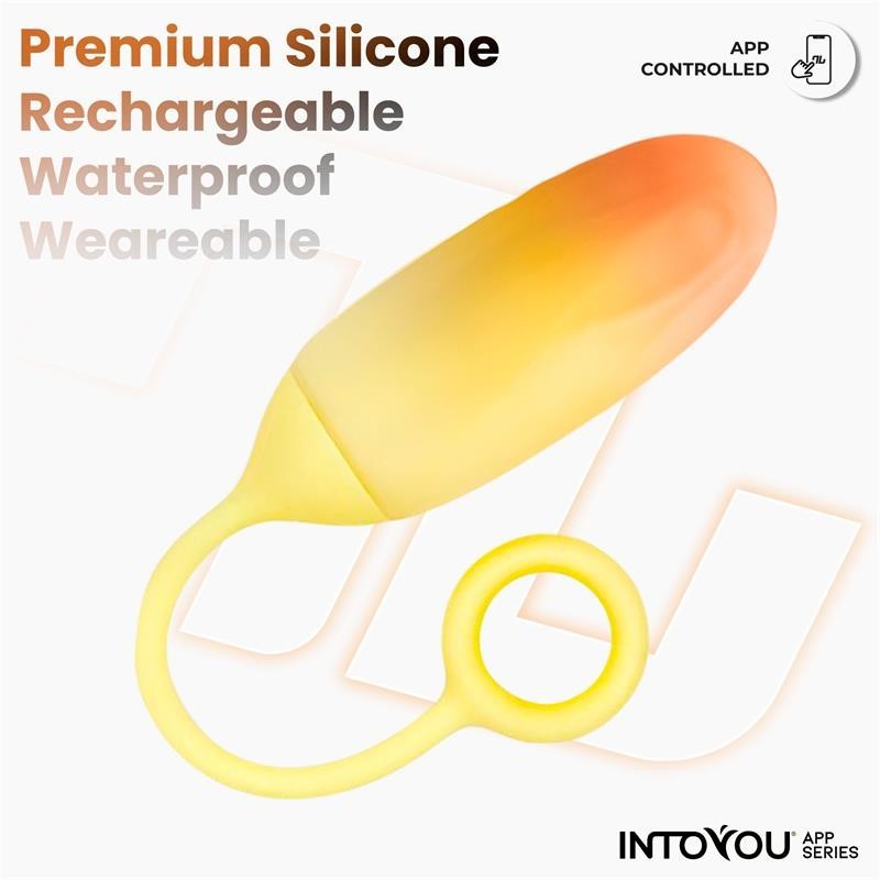 oeuf avec APP silicone Double couche jaune/orange