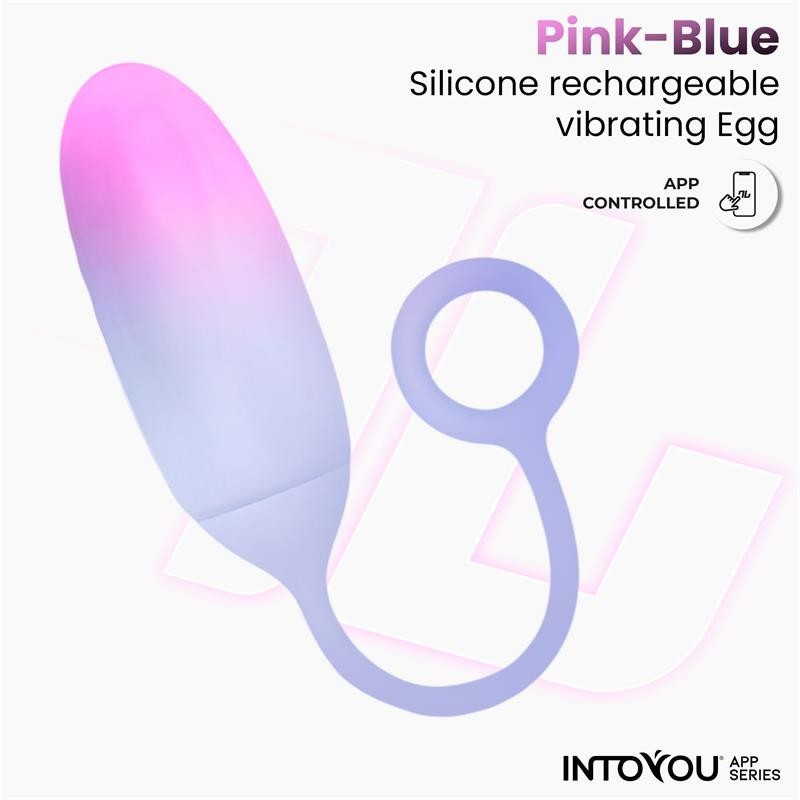 oeuf avec APP silicone Double couche rose/bleu