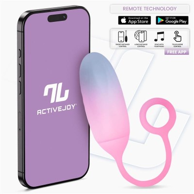 oeuf avec APP silicone Double couche bleu/rose