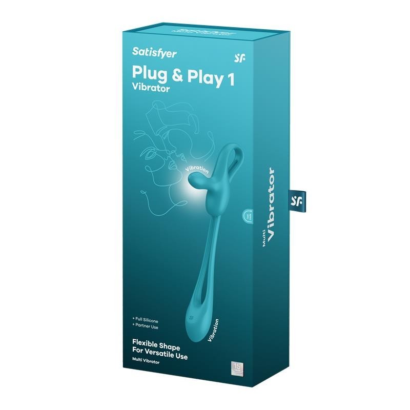 Plug & play 1 vibromasseur Anal Flexible Bleu