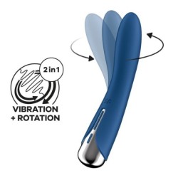 Spinning Vibe 1 vibromasseur et Rotateur Bleu