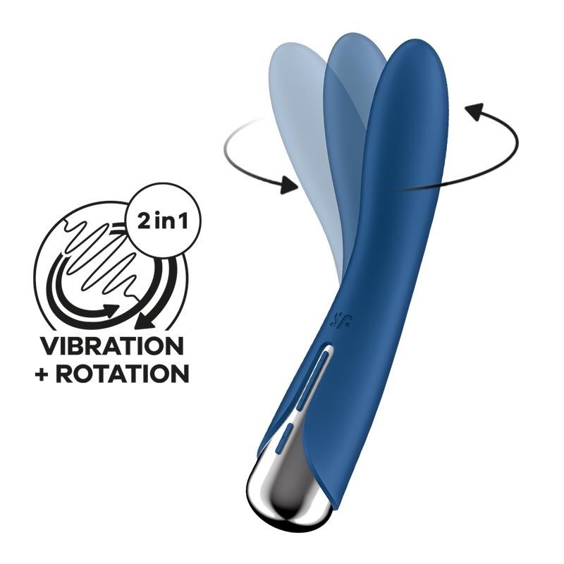 Spinning Vibe 1 vibromasseur et Rotateur Bleu