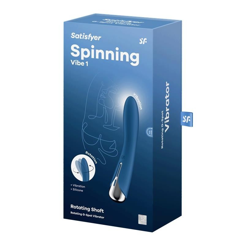 Spinning Vibe 1 vibromasseur et Rotateur Bleu