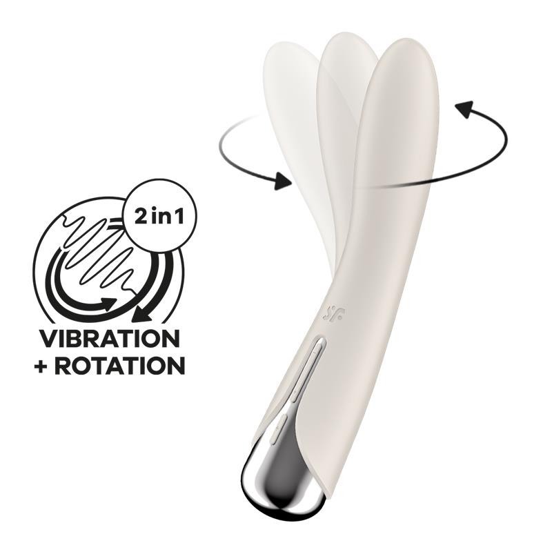 Spinning Vibe 1 vibromasseur et Rotateur Beige