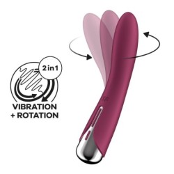 Spinning Vibe 1 vibromasseur et Rotateur rouge