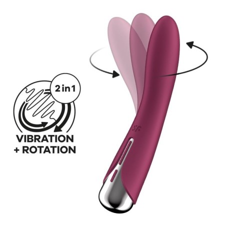 Spinning Vibe 1 vibromasseur et Rotateur rouge