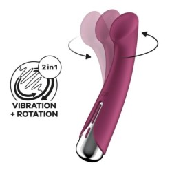 Spinning G-Spot 1 vibromasseur et Rotateur rouge
