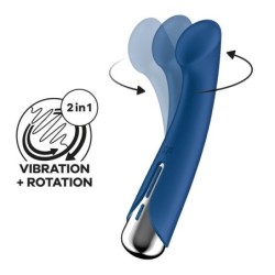 Spinning G-Spot 1 vibromasseur et Rotateur Bleu