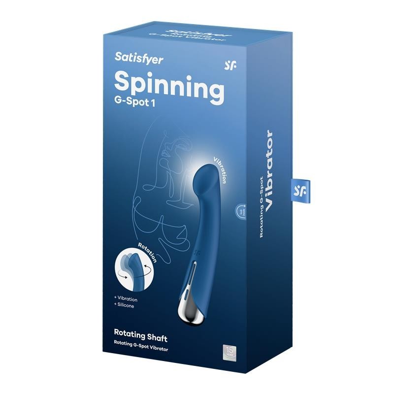 Spinning G-Spot 1 vibromasseur et Rotateur Bleu