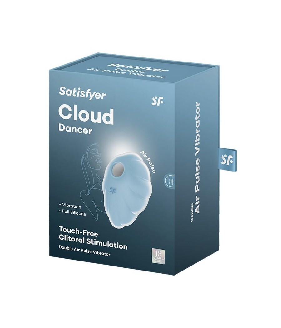 Cloud Dancer suceur et Vibromasseur Bleu