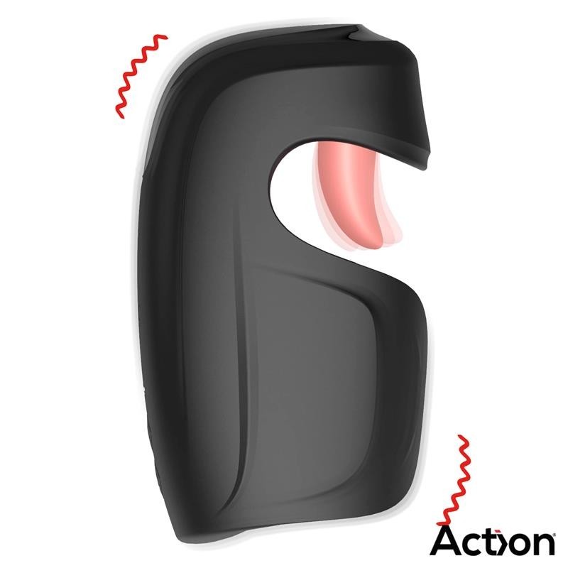 Masturbateur Kubex avec langue, pulsation et vibration