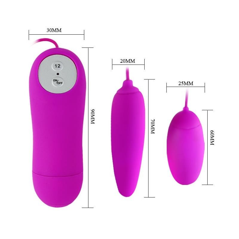 Pretty Love oeufs Vibromasseures Irma couleur pourpre