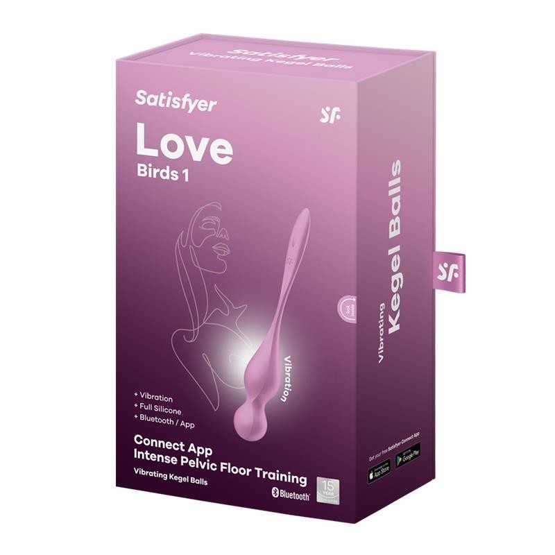 Love Birds 1 boules Kegel avec APP rose