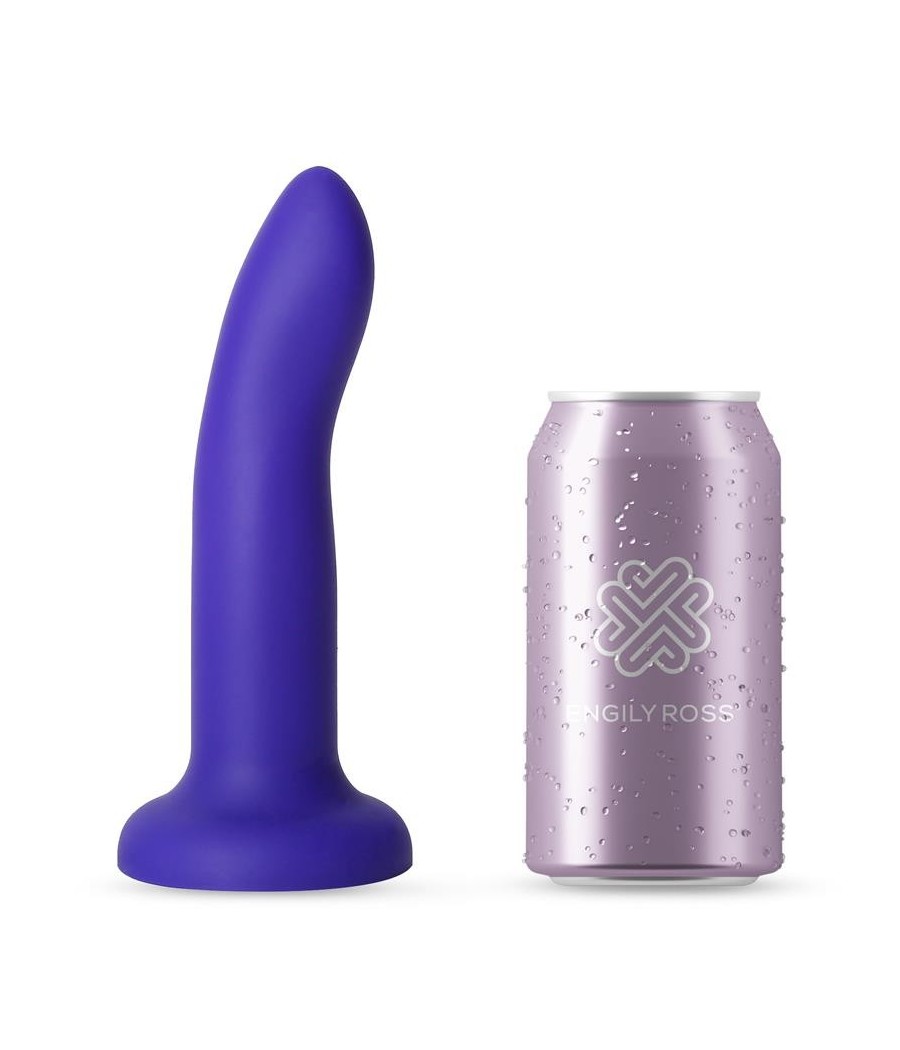 Gode vibrant qui change couleur bleu a violet taille M 17 cm